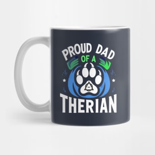 Proud Dad Of A Therian Furries Otherkin Nonhuman Fursona Mug